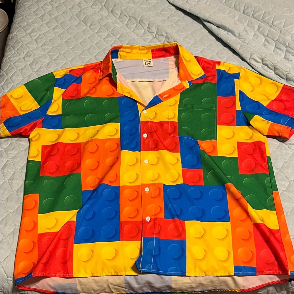 Lego collared button down shirt (teachers, dads, night out, fundraiser)